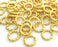 10 Gold Plated Brass Strong  jumpring ,Findings 10 Pcs (10 mm)  G3612