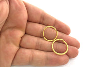 5 Gold Jumpring Gold Plated Brass Strong  jumpring ,Findings (20 mm)  G3613
