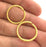 5 Gold Jumpring Gold Plated Brass Strong  jumpring ,Findings (20 mm)  G3613