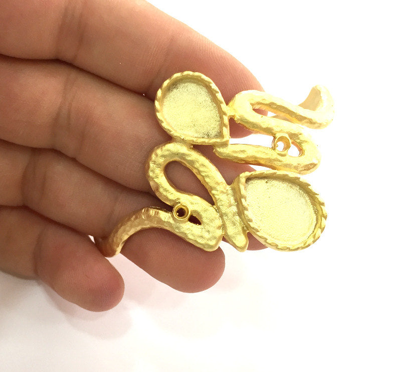 Adjustable Bracelet Blanks Findings ,  Gold Plated Brass G3647