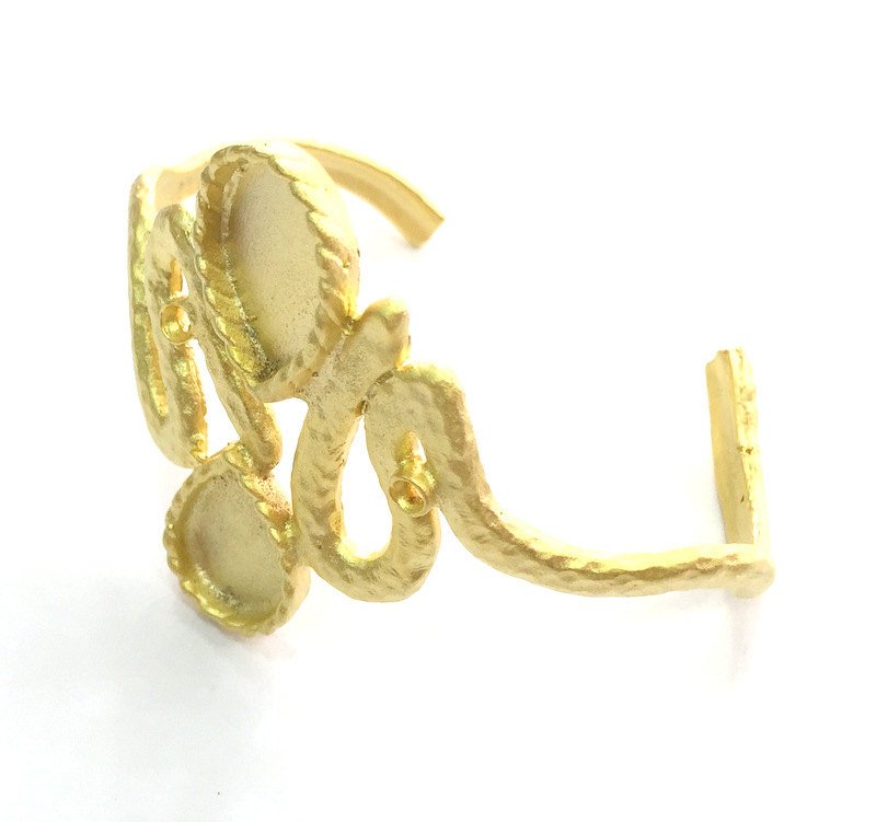 Adjustable Bracelet Blanks Findings ,  Gold Plated Brass G3647