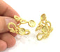 Adjustable Ring Blank, (8mm and 6mm blank ) Gold Plated Brass G3682