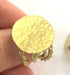 Raw Brass Ring Blank Bezel Settings Cabochon Base Mountings  Adjustable Ring Blank  (22mm Blank)  G3693