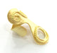 Adjustable Ring Blank, (12mm blank ) Gold Plated Brass G3669