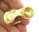 Adjustable Ring Blank, (12mm blank ) Gold Plated Brass G3670