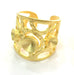 Adjustable Ring Blank, (6mm and 5mm blank ) Gold Plated Brass G3672