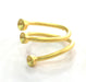Adjustable Ring Blank, ( 4 mm blank ) Gold Plated Brass G3676