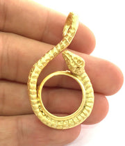 Gold Plated Brass Mountings ,  Blanks   (20 mm blank) G3679