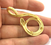 Gold Plated Brass Mountings ,  Blanks   (20 mm blank) G3679