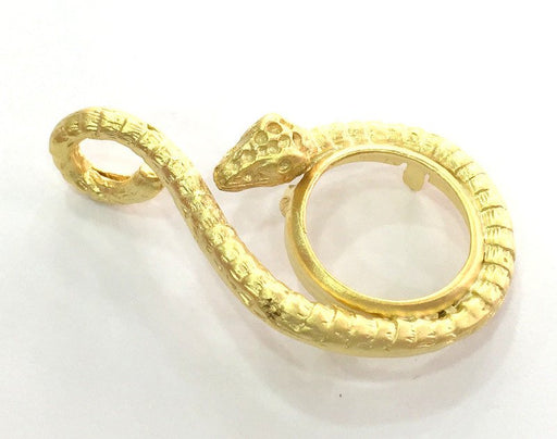 Gold Plated Brass Mountings ,  Blanks   (20 mm blank) G3679