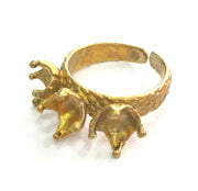 Raw Brass Adjustable Ring Blank (6mm Blank) G3696
