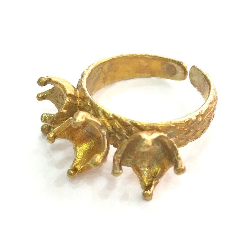 Raw Brass Adjustable Ring Blank (6mm Blank) G3696