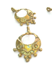 2 Raw Brass Charms 25x16 mm G3697