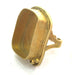 Raw Brass Adjustable Ring Blank (25x18mm Blank)  G3698
