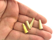 2 Raw Brass Cones  Findings 20x8mm G3702