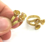 Raw Brass Adjustable Ring Blank (6 mm Blank)   G3708