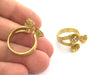 Raw Brass Adjustable Ring Blank (6 mm Blank)   G3708