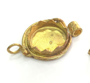Raw Brass  Bezel Settings, (18mm blank) Cabochon Base,Mountings G3715