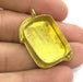 Raw Brass Bezel Settings, (25x18mm blank) Cabochon Base,Mountings G3723