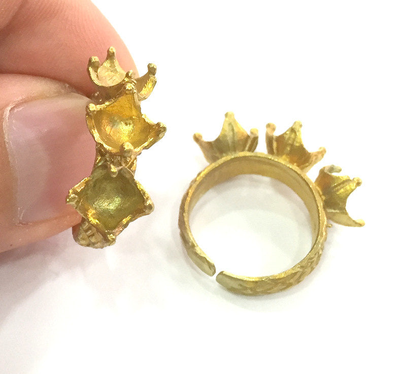 Raw Brass Adjustable Ring Blank (6mm Blank) G3696