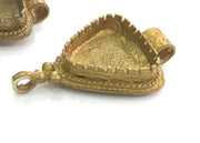 Raw Brass  Bezel Settings, (15mm blank) Cabochon Base,Mountings G3703