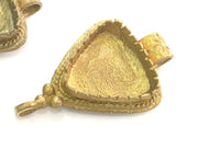 Raw Brass  Bezel Settings, (15mm blank) Cabochon Base,Mountings G3703