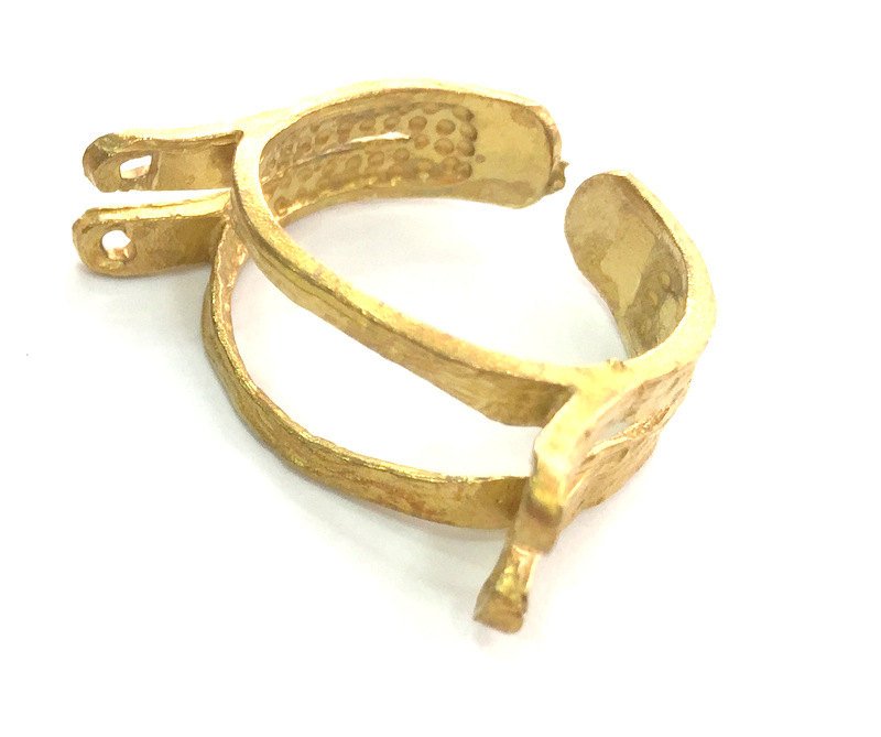 Raw Brass Adjustable Ring G3707