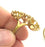 Raw Brass Adjustable Ring Blank (10mm,12mm,14mm)  G3710