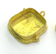 Raw Brass  Bezel Settings, (20mm blank) Cabochon Base,Mountings G3718