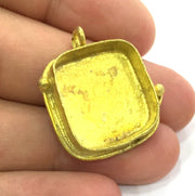 Raw Brass  Bezel Settings, (20mm blank) Cabochon Base,Mountings G3718