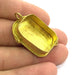 Raw Brass Bezel Settings, (25x18mm blank) Cabochon Base,Mountings G3723