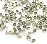 20 Pcs (14x4 mm) Antique Silver Plated Metal Cord Ends , Finding G3778