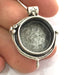Antique Silver Plated Brass  Mountings , Blanks 38x29 mm (20 mm blank) G3819