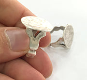 Adjustable Ring Blank, (20 mm blank) Antique Silver Plated Brass G3797