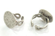 Adjustable Ring Blank, (20 mm blank) Antique Silver Plated Brass G3808
