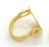 Adjustable Ring Blank, (20mm blank ) Gold Plated Brass G3841