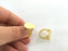 Adjustable Ring Blank, (20mm blank ) Gold Plated Brass G3853