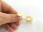 Adjustable Ring Blank, (20mm blank ) Gold Plated Brass G3855