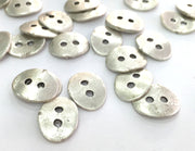 10 Pcs  Antique Silver Plated Metal  Connector  with two holes 13x10 mm G3824