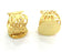 Gold Ring Blank Bezel Settings Cabochon Base Mountings Adjustable (20mm blank ) Gold Plated Brass G3835