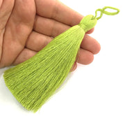 Green Yellow  Tassel ,   Large Thick  113 mm - 4.4 inches   G3880