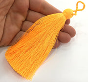 Neon Orange  Tassel ,   Large Thick  113 mm - 4.4 inches   G3883