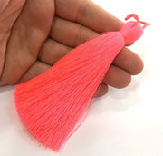 Neon Pink Tassel ,   Large Thick  113 mm - 4.4 inches   G3884