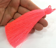 Neon Pink Tassel ,   Large Thick  113 mm - 4.4 inches   G3884