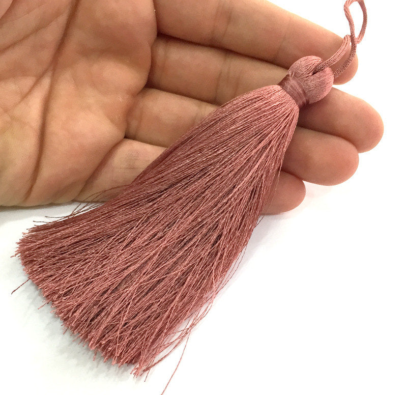 Dark Salmon  Tassel ,   Large Thick  113 mm - 4.4 inches   G9613