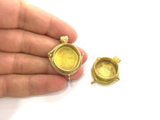 Raw Brass  Bezel Settings, (20mm blank) Cabochon Base,Mountings G3900