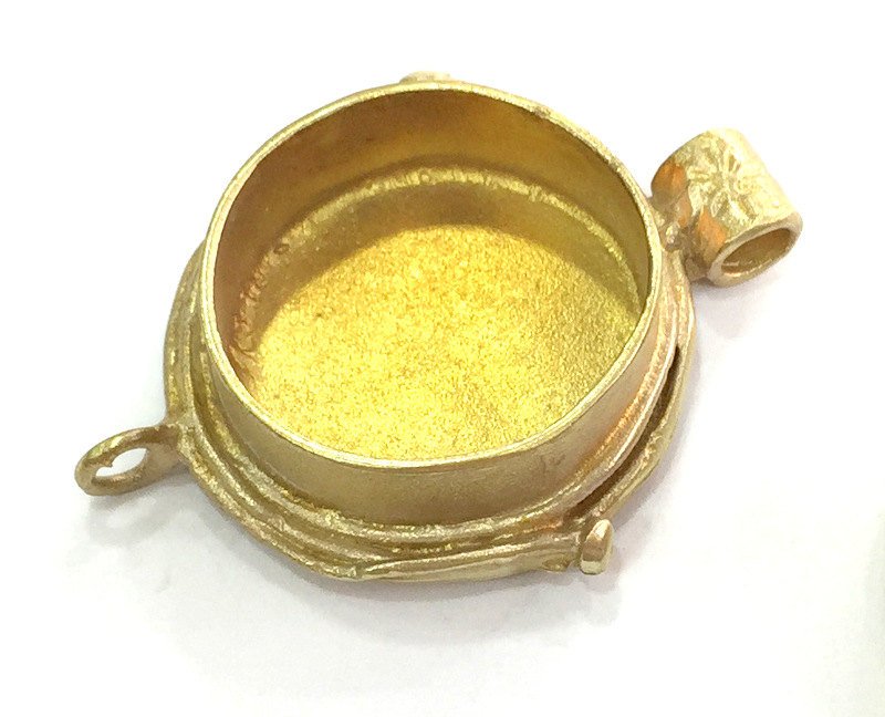 Raw Brass  Bezel Settings, (20mm blank) Cabochon Base,Mountings G3900