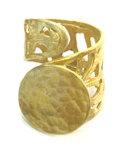 20mm Raw Brass Adjustable Ring Blank (20mm Blank) G3901