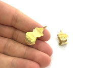 2 Raw Brass  Findings 32x12mm G3902