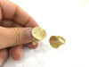 Raw Brass Adjustable Ring Blank (20mm Blank)  G3919